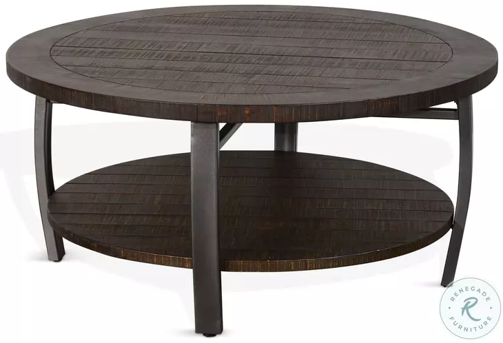Havenstead Dark Brown Round Coffee Table