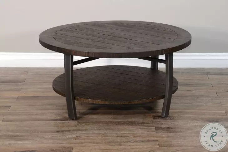 Havenstead Dark Brown Round Coffee Table