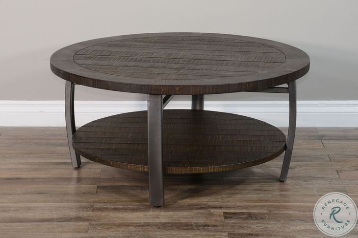 Havenstead Dark Brown Round Coffee Table