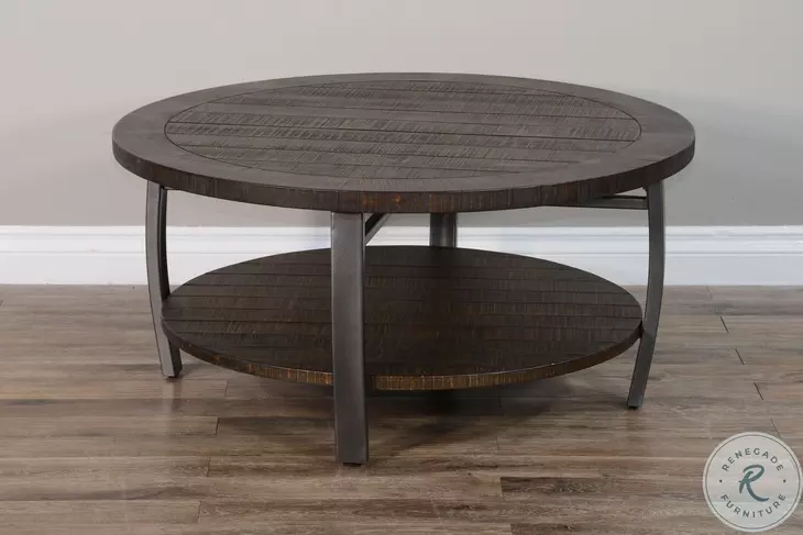Havenstead Dark Brown Round Coffee Table