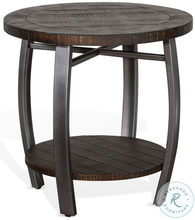 Havenstead Dark Brown Square End Table