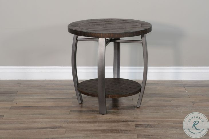 Havenstead Dark Brown Square End Table