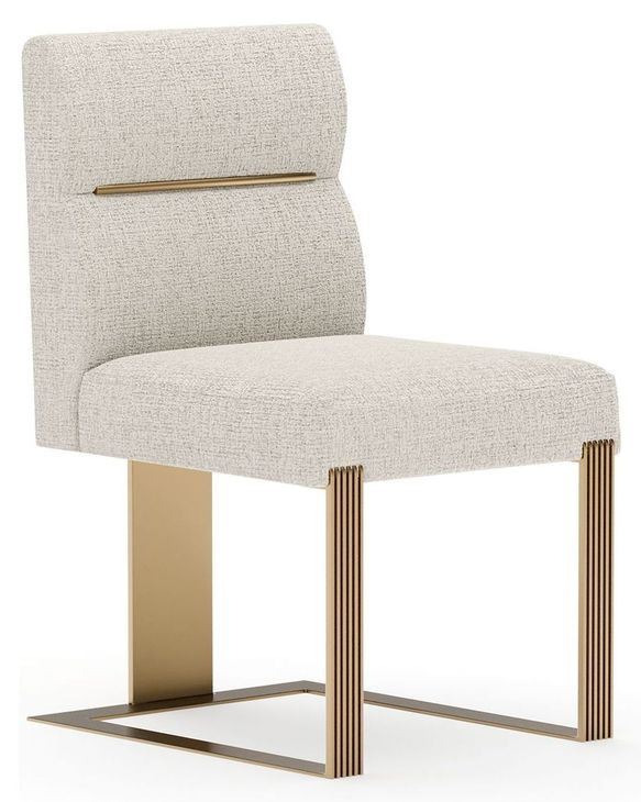 Counter Balance Oatmeal Upholstered Dining Chair