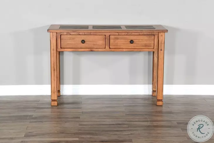 Crimson Ridge Beige Rectangular Sofa Table