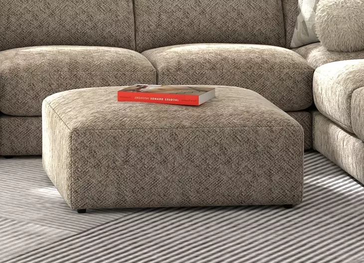 Turner Mushroom Cocktail Square Ottoman