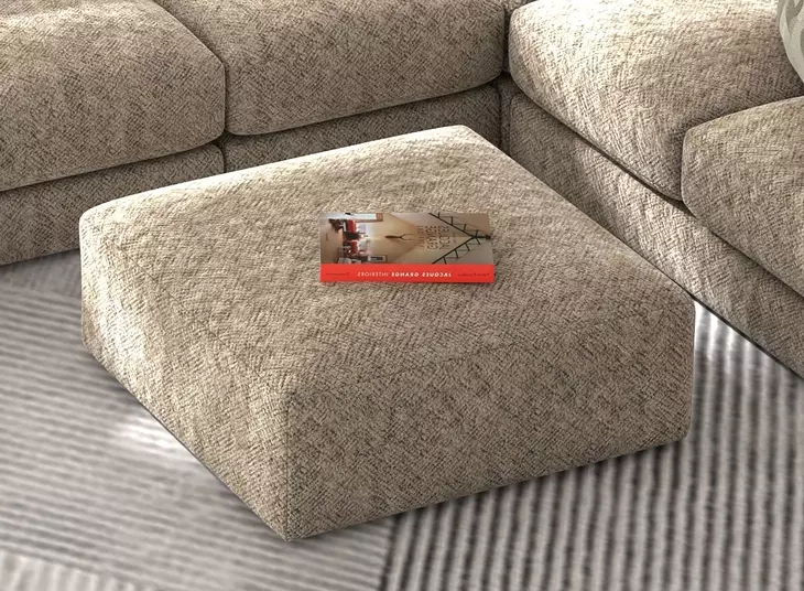 Turner Mushroom Cocktail Square Ottoman