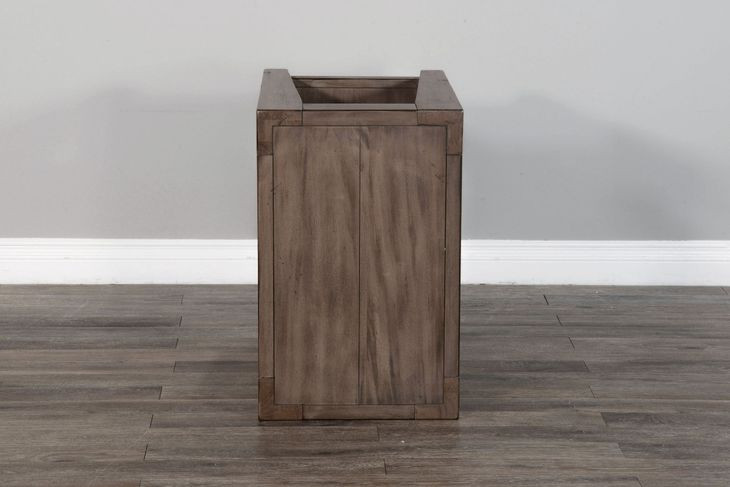 Velden Hollow Natural Rectangular Chair Side Table