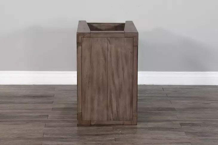 Velden Hollow Natural Rectangular Chair Side Table