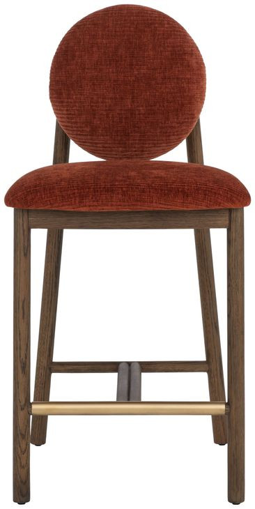 Claribel Opera Spice Upholstered Counter Height Stool