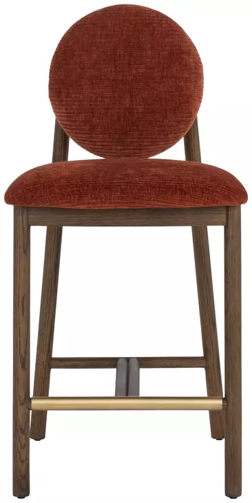 Claribel Opera Spice Upholstered Counter Height Stool