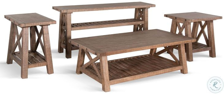 Factory Forge Natural Rectangular Coffee Table