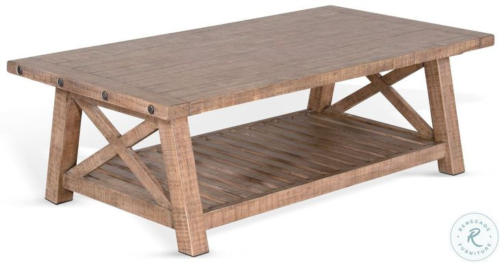 Factory Forge Natural Rectangular Coffee Table