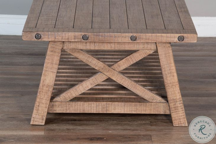 Factory Forge Natural Rectangular Coffee Table