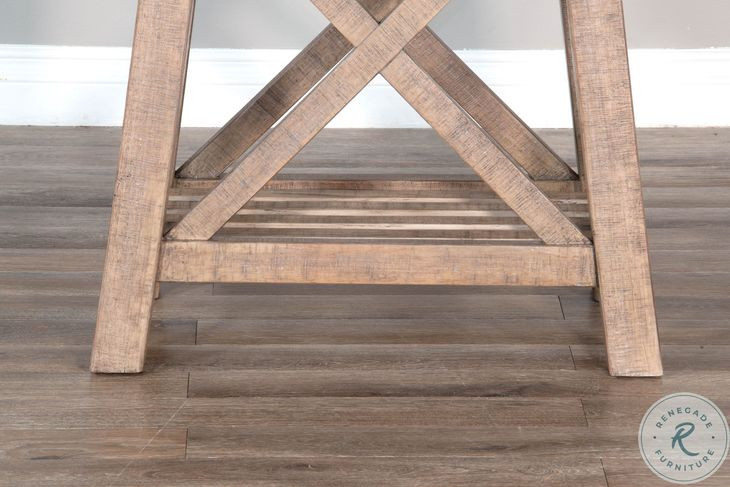 Factory Forge Natural Rectangular Chair Side Table