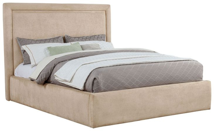 Lawson Light Saddle King Upholstered Platform Bed