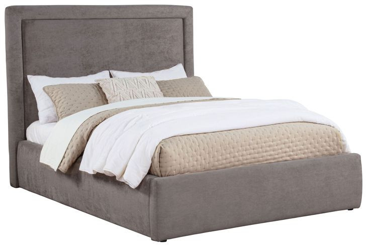 Lawson Mushroom Full Upholstered Platform Bed