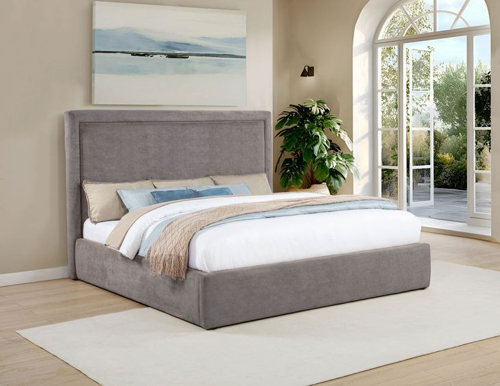 Lawson Mushroom King Upholstered Platform Bed
