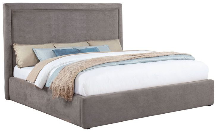 Lawson Mushroom King Upholstered Platform Bed