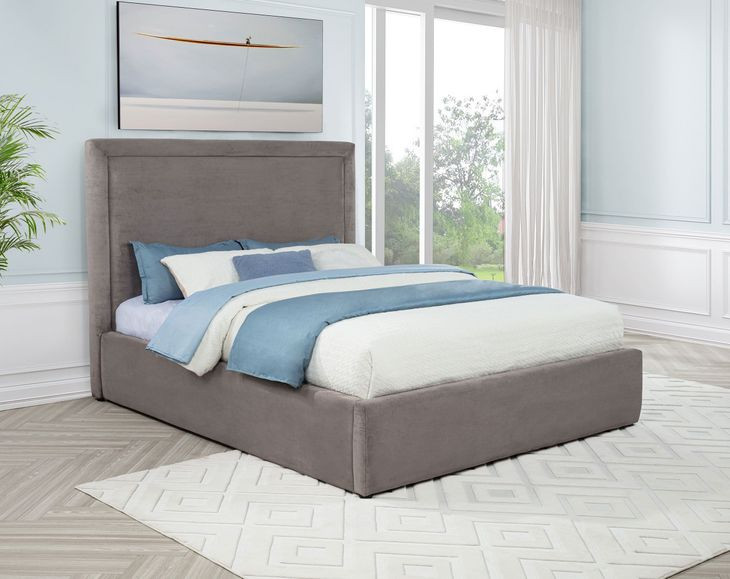 Lawson Mushroom Queen Upholstered Platform Bed