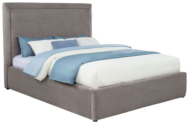 Lawson Mushroom Queen Upholstered Platform Bed