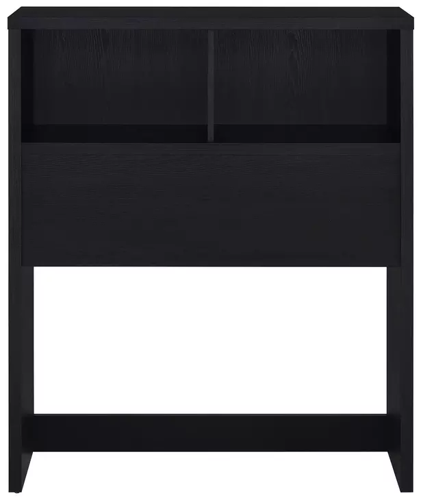 Westpark Black Twin Storage Bookcase Headboard