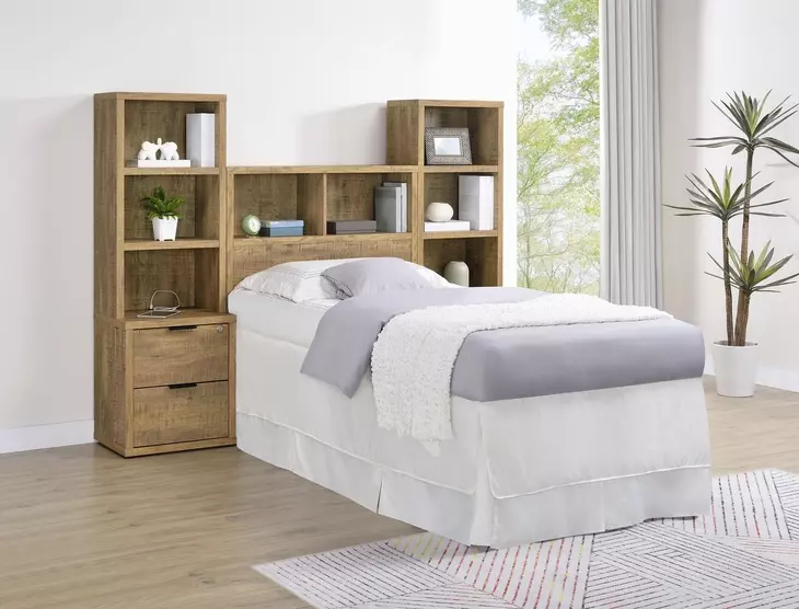 Westpark Mango Twin Storage Bookcase Headboard