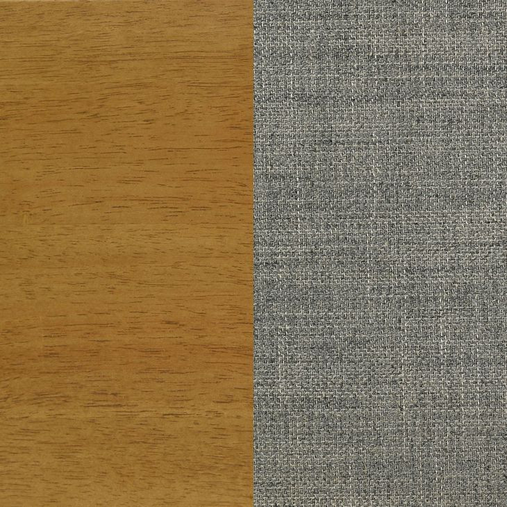 Mason Light Brown Queen Upholstered Platform Bed