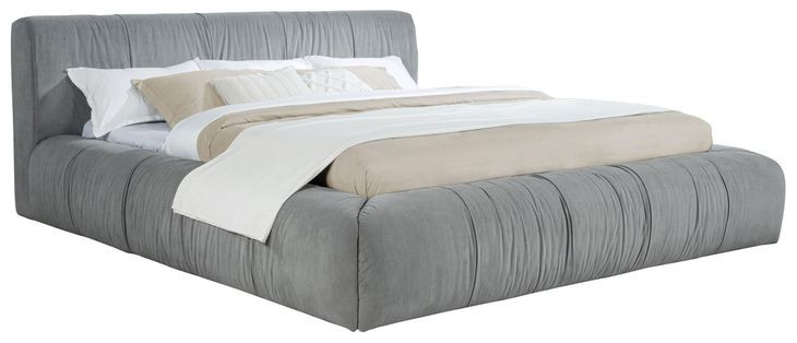 Wilshire Gray King Upholstered Platform Bed