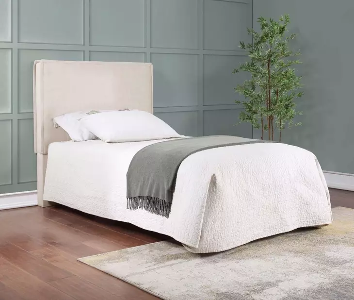 Izzy Sand Twin Classic Panel Headboard