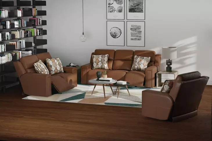 Arezzo Whiskey Zero Gravity Power Reclining Living Room Set
