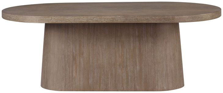 Elements Cocoa Oval Pedestal Dining Table