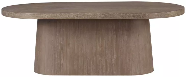 Elements Cocoa Oval Pedestal Dining Table