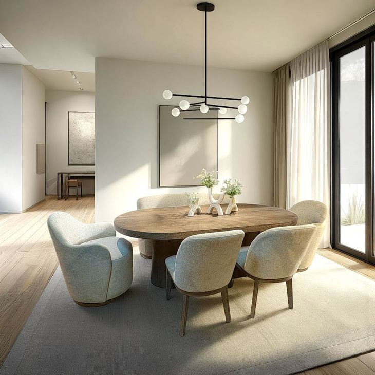 Elements Cocoa Oval Pedestal Dining Table