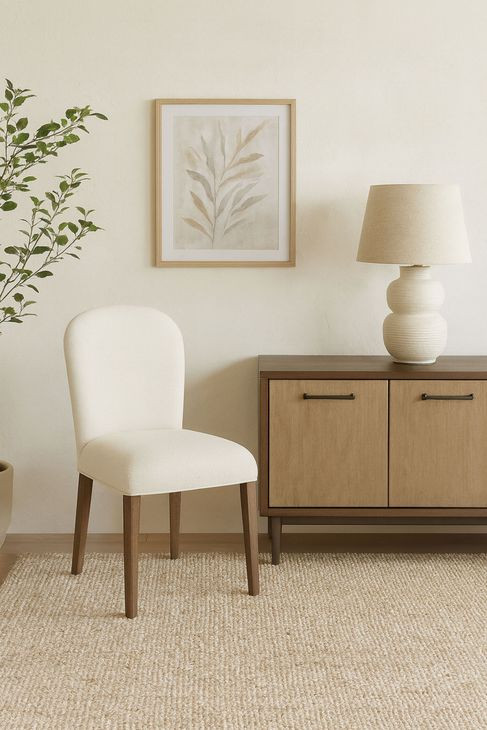 Elements Cocoa Arch Upholstered Chair Set of 2