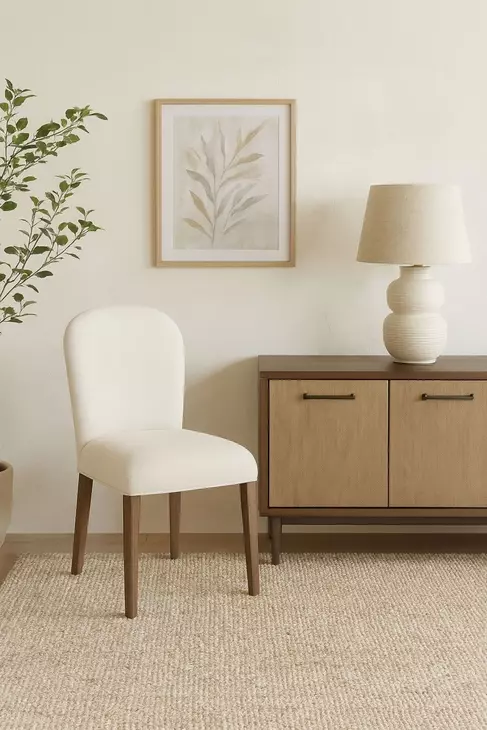 Elements Cocoa Arch Upholstered Chair Set of 2