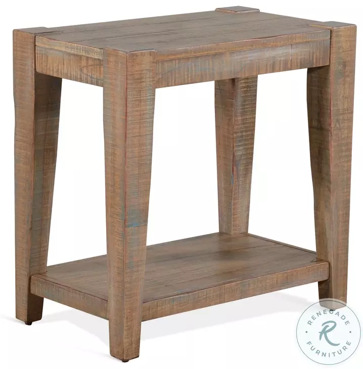 Maple Haze Brown 25" Rectangular Chair Side Table