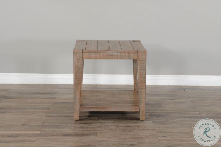 Sagewyn Weathered Brown 24" Square End Table