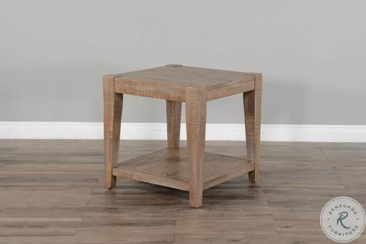 Sagewyn Weathered Brown 24" Square End Table