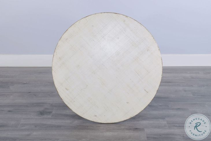 Seabright White Round Coffee Table