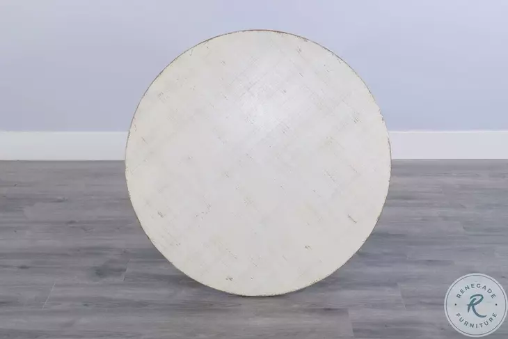 Seabright White Round Coffee Table