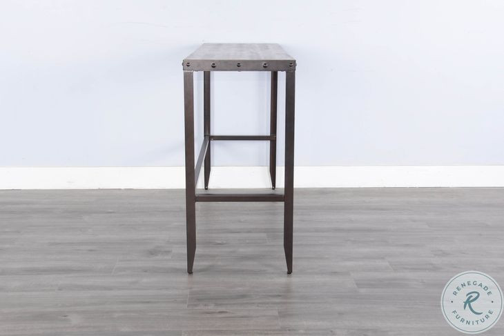 Autumn Echo Brown 60" Rectangular Sofa Bar Table