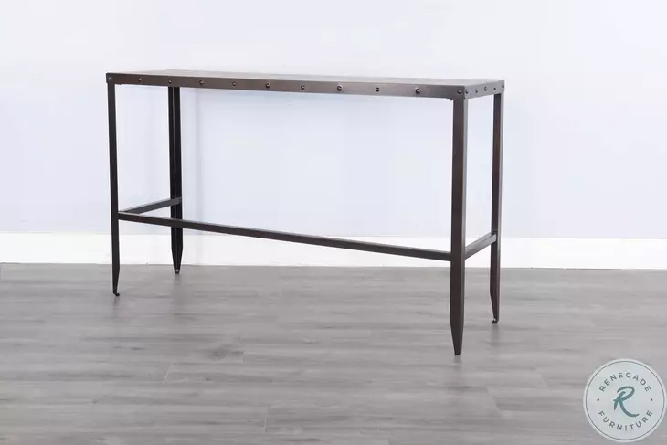 Autumn Echo Brown 60" Rectangular Sofa Bar Table