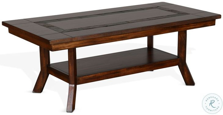 Desert Sage Dark Brown Rectangular Coffee Table
