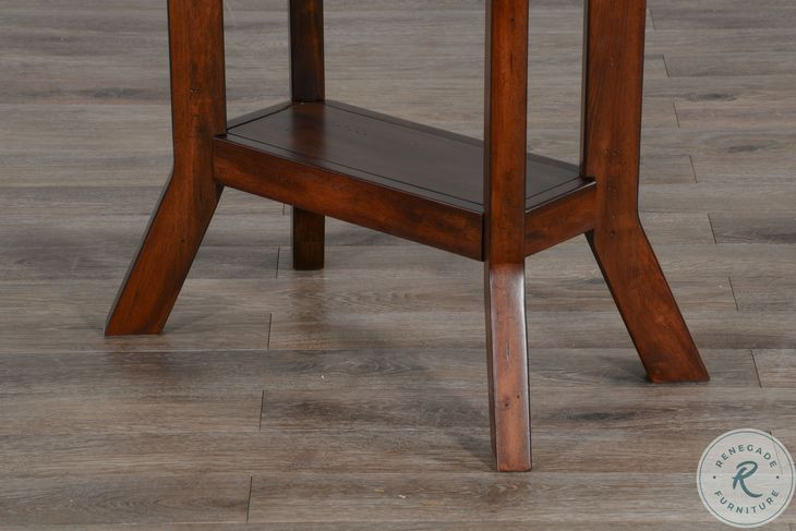 Desert Sage Dark Brown Rectangular Chair Side Table