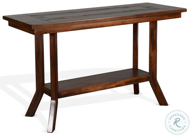 Desert Sage Dark Brown Rectangular Sofa Table