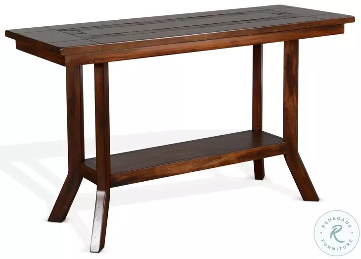 Desert Sage Dark Brown Rectangular Sofa Table
