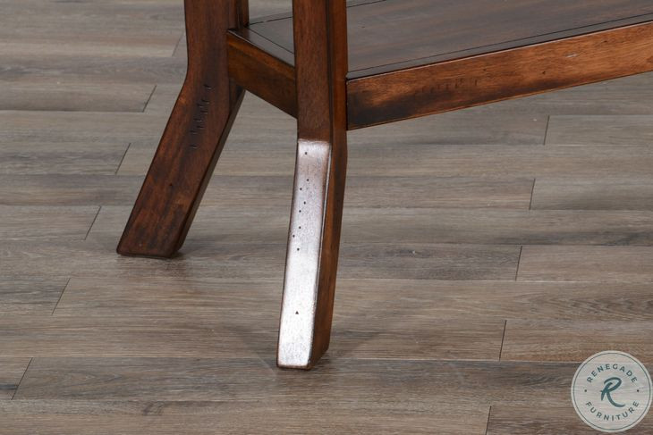 Desert Sage Dark Brown Rectangular Sofa Table