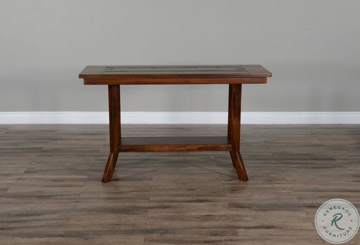 Desert Sage Dark Brown Rectangular Sofa Table