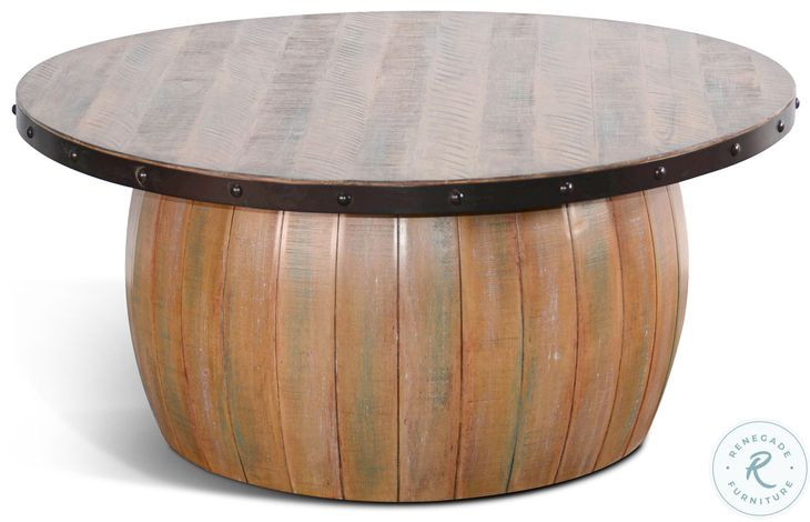 Golden Hearth Brown 40" Round Coffee Table