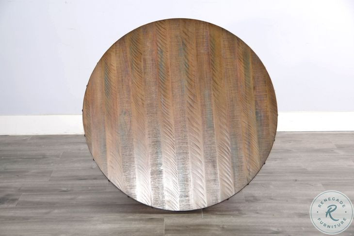 Golden Hearth Brown 40" Round Coffee Table